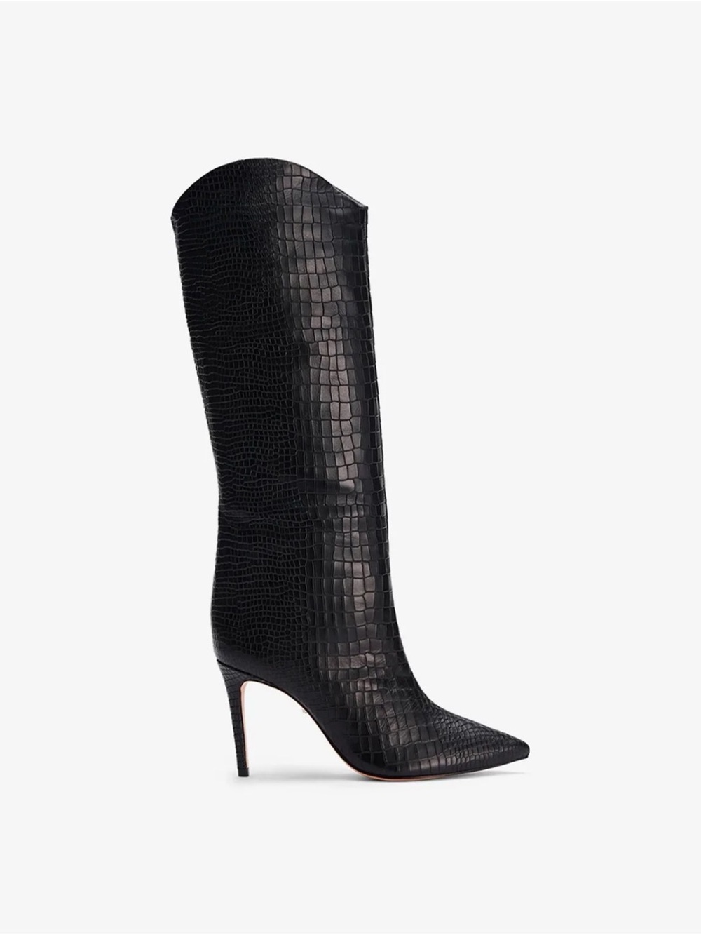Schutz Maryana Crocodile Knee Boot